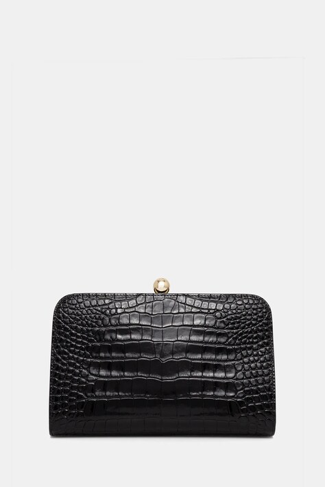 Furla kopertówka skórzana kolor czarny WB01901.BX4255.O6000