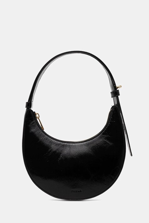 Usnjena torbica Furla črna barva, WE00649.BX4100.O6000