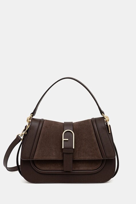 Furla torebka skórzana kolor brązowy WB01822.BX2567.4286S