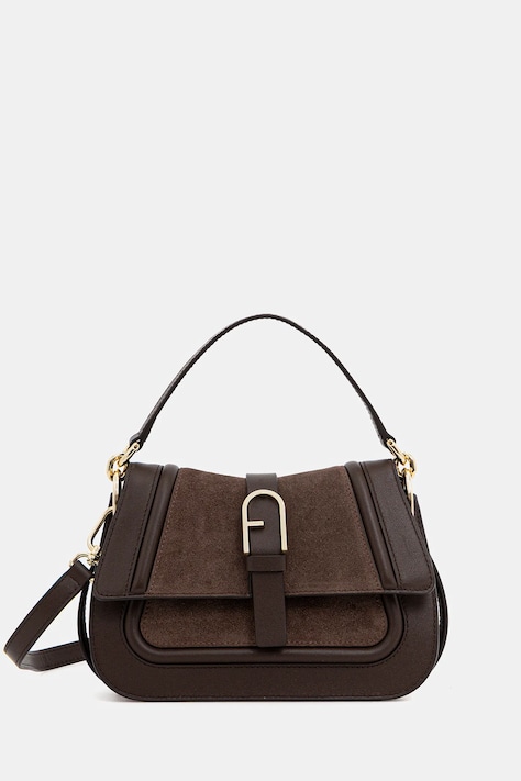 Furla torebka skórzana kolor brązowy WB01884.BX2567.4286S