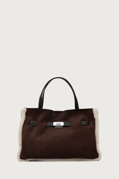 DKNY Torebka shopper damska BRYAR brązowa R53DMK43