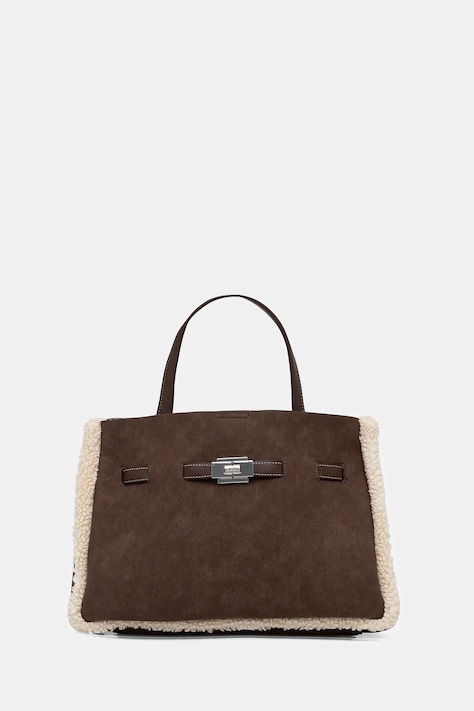 Dkny geantă BRYAR culoarea maro, R53DMK43