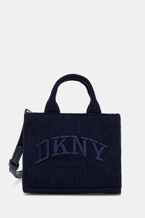 Dkny kordbársony táska HADLEE barna, R53ADM56