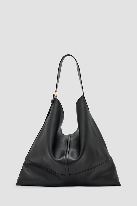 AllSaints poșetă de piele ASHA culoarea negru, W400XC