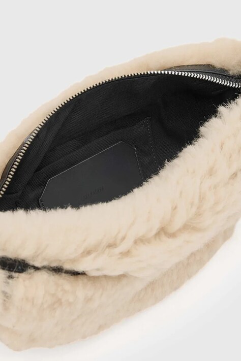 AllSaints torebka wełniana LUNA kolor beżowy W220XD