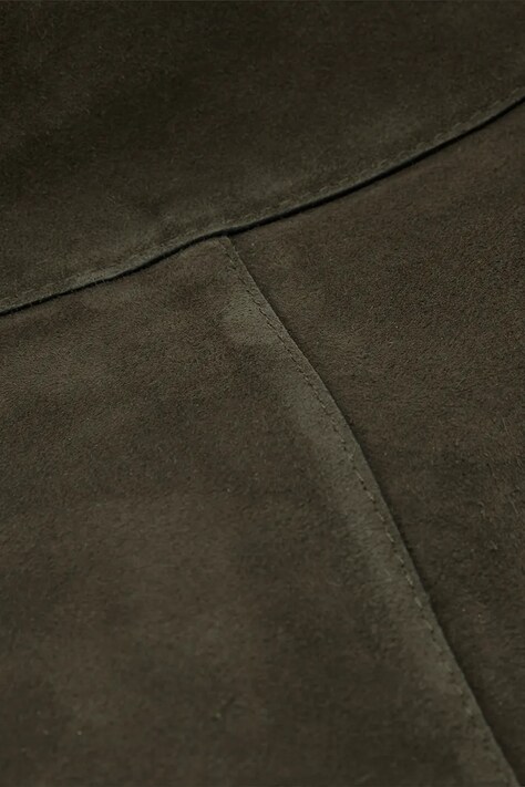 AllSaints torebka zamszowa LUNA kolor brązowy W388XD