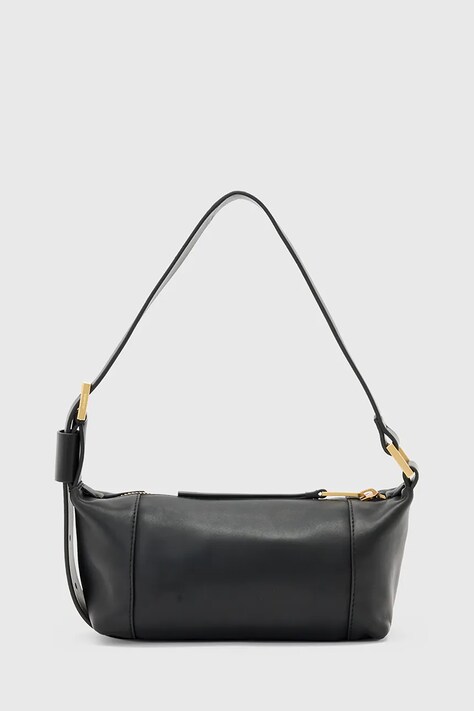 AllSaints torebka skórzana VEGA kolor czarny W196XD