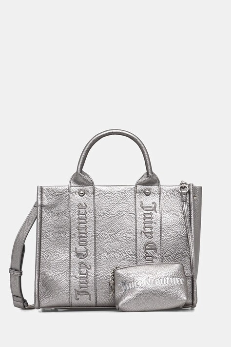 Juicy Couture torebka Iris Embroidery kolor srebrny BIJIR8946WVP