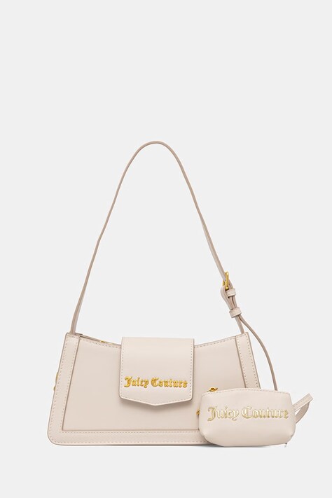 Juicy Couture torebka bagietka damska z imitacji skóry Lily beżowa BIJLL8952WVP