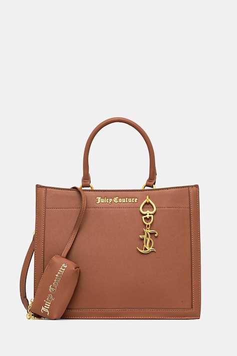 Τσάντα Juicy Couture Lily χρώμα: καφέ, BIJLL8953WVP
