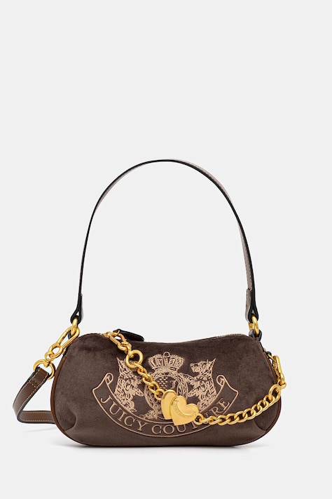 Τσάντα Juicy Couture Twig Narrative χρώμα: καφέ, BIJTG8989WZC