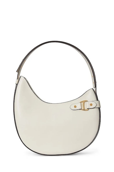 Lauren Ralph Lauren torebka skórzana kolor beżowy 431980156