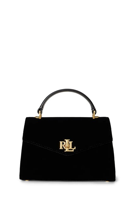 Torbica Lauren Ralph Lauren črna barva, 431980196