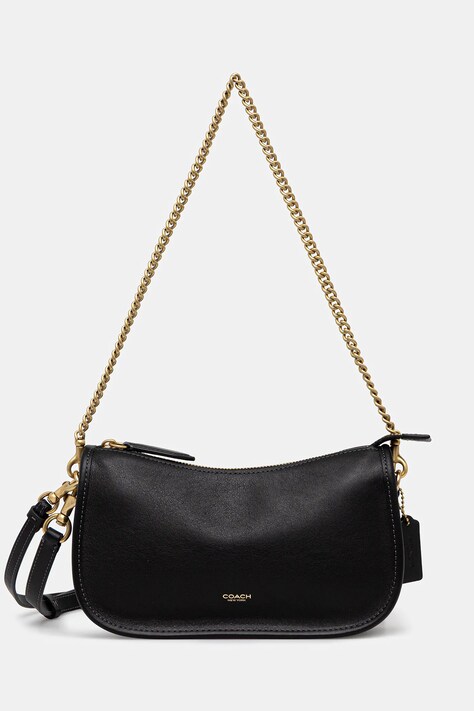 Coach torebka skórzana Waverly kolor czarny CCC36