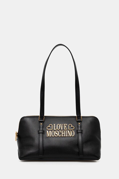 Шкіряна сумочка Love Moschino колір чорний JC4332PP0NK1300A