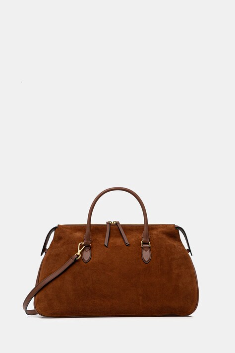 Велурена чанта Pollini в кафяво PC4406PP0N QD1