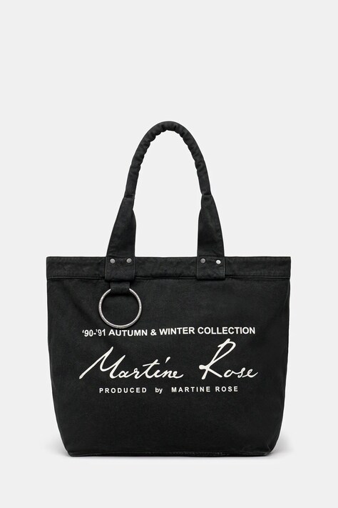 Martine Rose geantă de bumbac Bondage Tote Bag culoarea verde, 1207WP22414