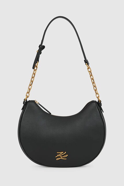 Karl Lagerfeld torebka skórzana Karl Lagerfeld x Paris Hilton kolor czarny B1W30270