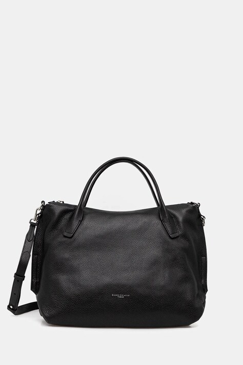 Gianni Chiarini geantă de mână din piele întoarsă CINDY culoarea negru, BS.11700.CM