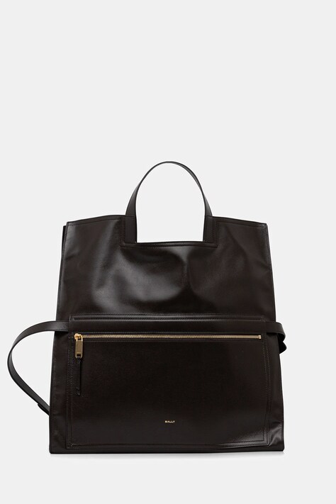 Bally poșetă de piele culoarea maro, WAC04S
