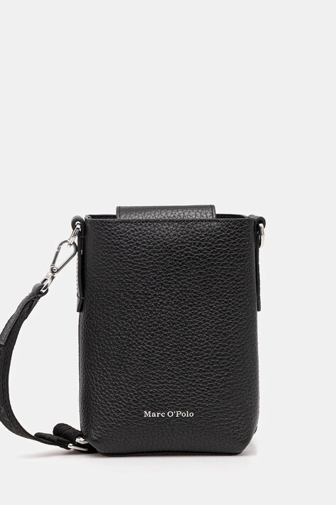 Marc O'Polo torebka skórzana kolor czarny 5000007752