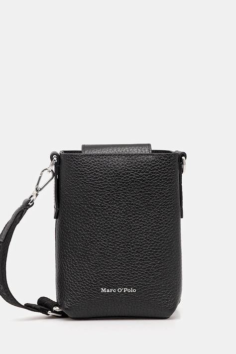 Marc O'Polo torebka skórzana kolor czarny 5000007752