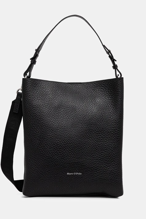 Marc O'Polo torebka skórzana kolor czarny 5000007749