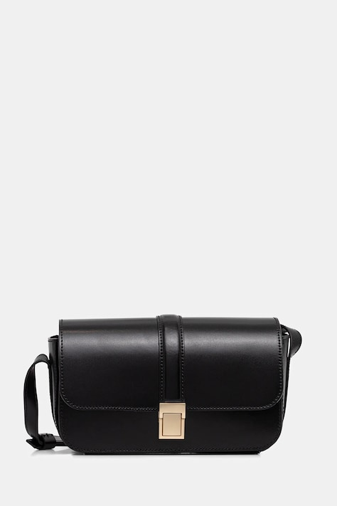 Marc O'Polo torebka skórzana kolor czarny 5000007783