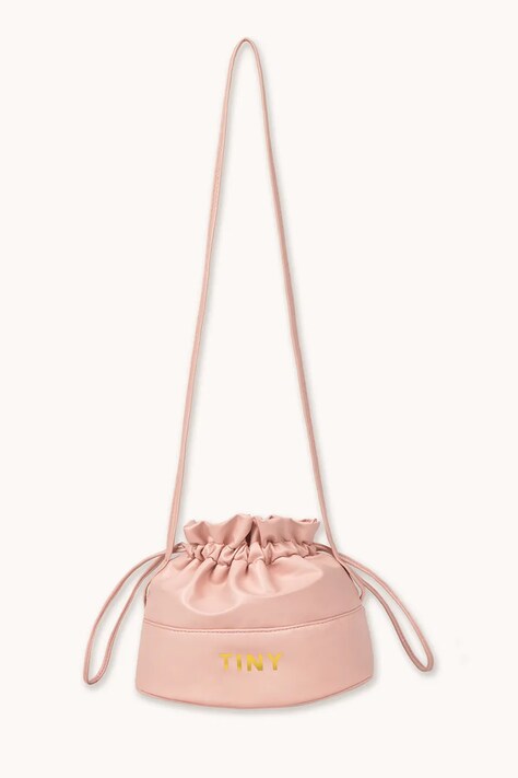 Tinycottons torebka dziecięca SOLID BUCKET BAG kolor różowy AW25-510