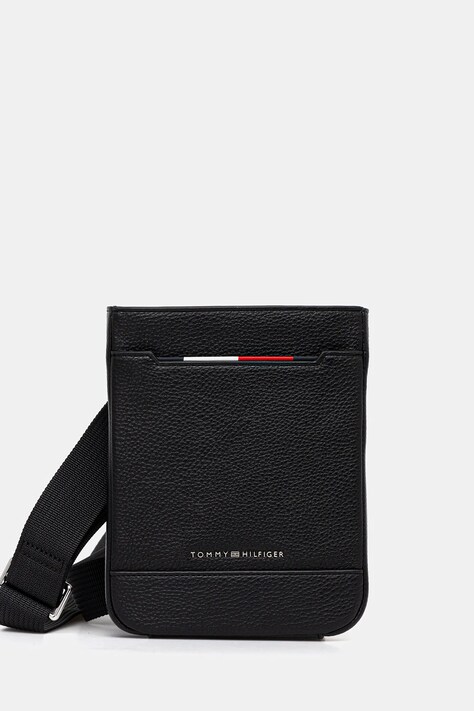 Tommy Hilfiger borsetă culoarea negru, AM0AM13487