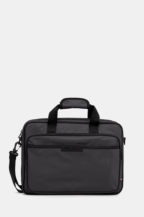 Tommy Hilfiger torba na laptopa kolor szary AM0AM13466
