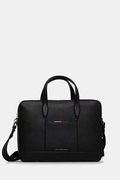 Taška Tommy Hilfiger černá barva, AM0AM13484