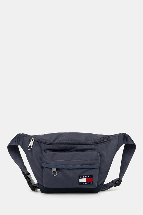 Τσάντα φάκελος Tommy Jeans χρώμα: μπλε, AM0AM13390