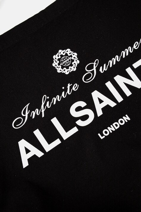 Бавовняна сумка AllSaints SOLEIL — AW25-TOM02L, чорний — фото 4