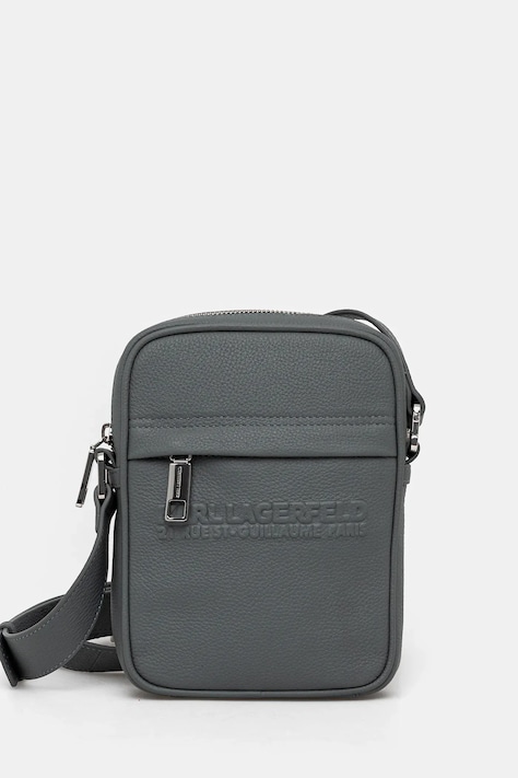 Karl Lagerfeld saszetka skórzana męska kolor szary A3M30177