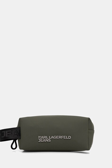 Karl Lagerfeld Jeans kosmetyczka kolor zielony A3M32075