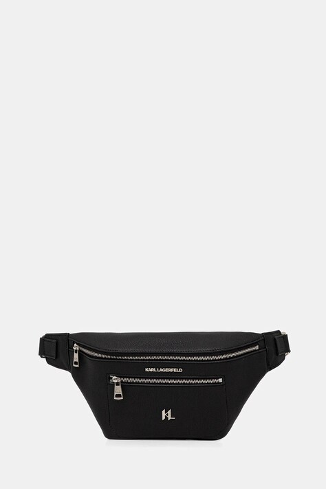 Karl Lagerfeld borseta de piele culoarea negru, 554451.815911