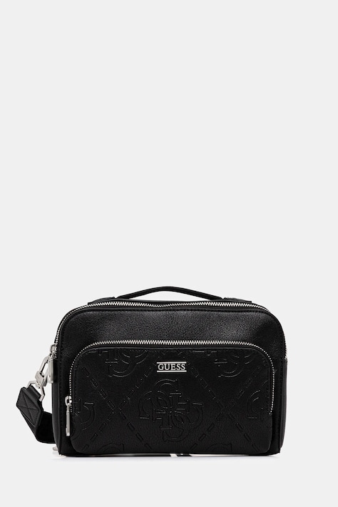 Guess borsetă BOSTON culoarea negru, HMBOMG P5439