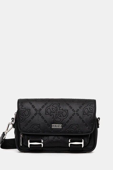 Σακίδιο Guess BOSTON χρώμα: μαύρο, HMBOMG P5464