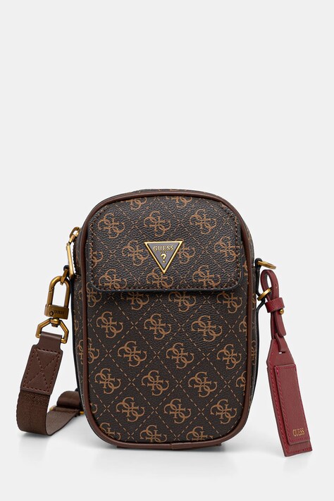 Guess saszetka MILANO kolor brązowy HMMILO P5425