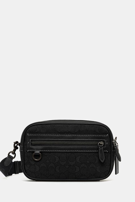 Torbica za okoli pasu Coach Theo črna barva, CBF21