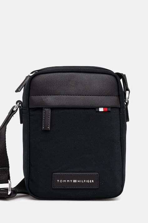 Tommy Hilfiger borsetă culoarea negru, AM0AM13618