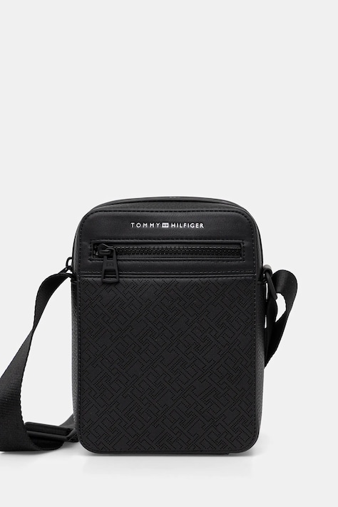 Tommy Hilfiger borsetă culoarea negru, AM0AM13836