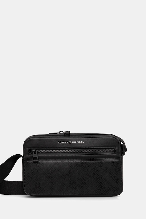 Taštička Tommy Hilfiger černá barva, AM0AM13837