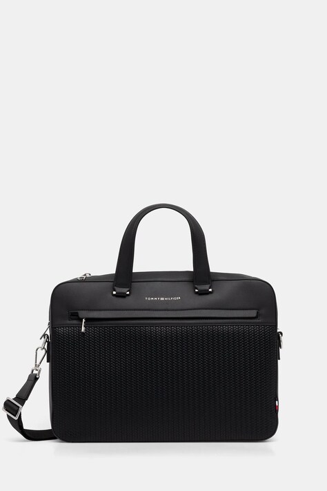 Tommy Hilfiger torba na laptopa kolor czarny AM0AM13660