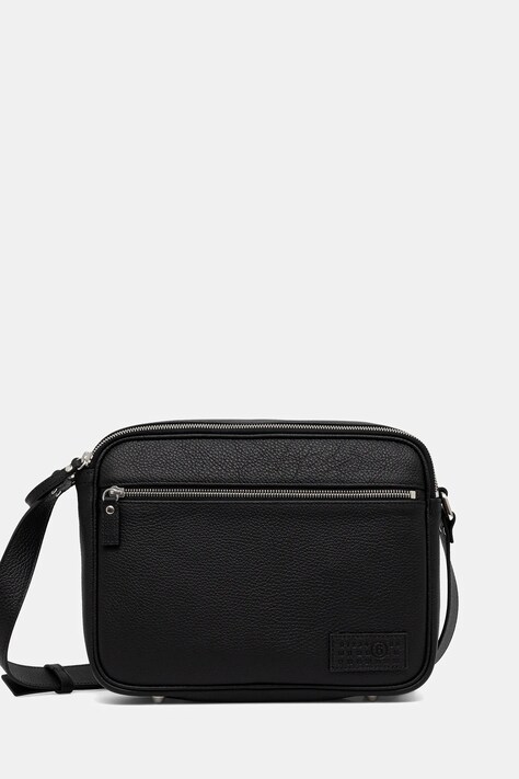 MM6 Maison Margiela saszetka skórzana kolor czarny SB6ZH0025.P8326.T8013