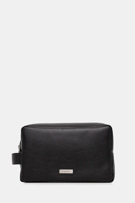 Шкіряна косметичка Calvin Klein колір чорний LV04D1132G