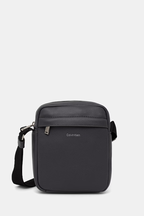 Calvin Klein Bustina da uomo in similpelle grigia LV04D3160G