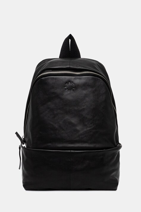 AllSaints plecak skórzany FINN męski kolor czarny duży gładki M093XD