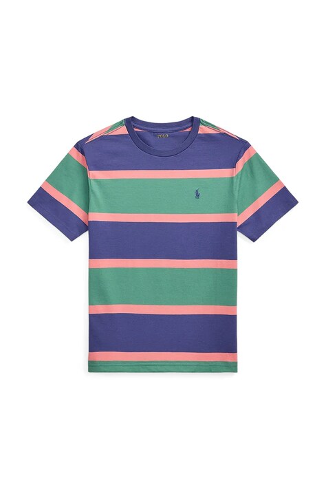Polo Ralph Lauren tricou din bumbac culoarea verde, cu imprimeu, 323971157001
